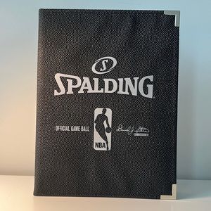 Brand New Black NBA Spalding notepad folio cover! Official item. 100% authentic!